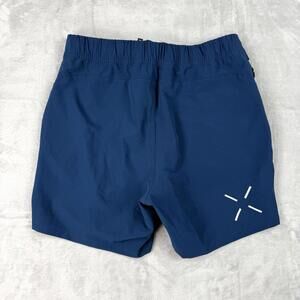 Ten Thousand Interval Shorts Men Sz M Navy 7” UnLined Stretch Gym Running Beach
